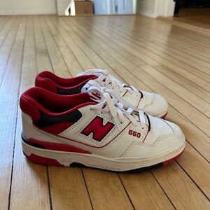 New Balance 550s red and black color